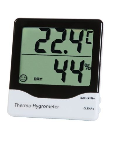 KINGZER Digital LCD Indoor Outdoor Thermometer Hygrometer Humidity Meter Multi Function 