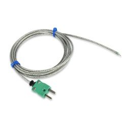high temperature fibreglass wire probe - type K