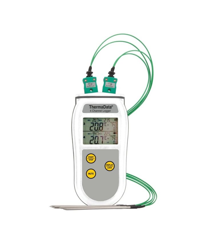 4-Channel K-Type Digital Thermometer Thermocouple Probe  LCD 200~1372°C Sensor 